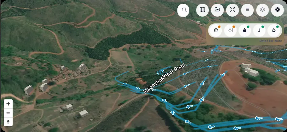 Nvirosense™ landscape tracking screen