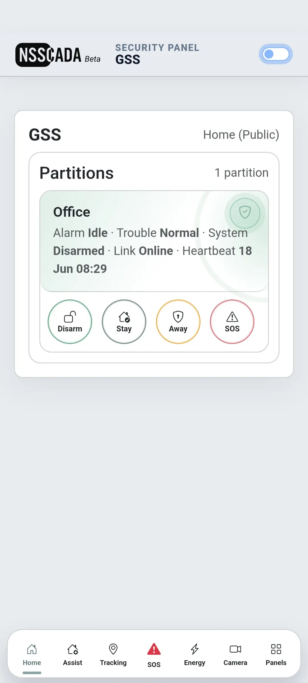Nvirosense™ mobile map screen