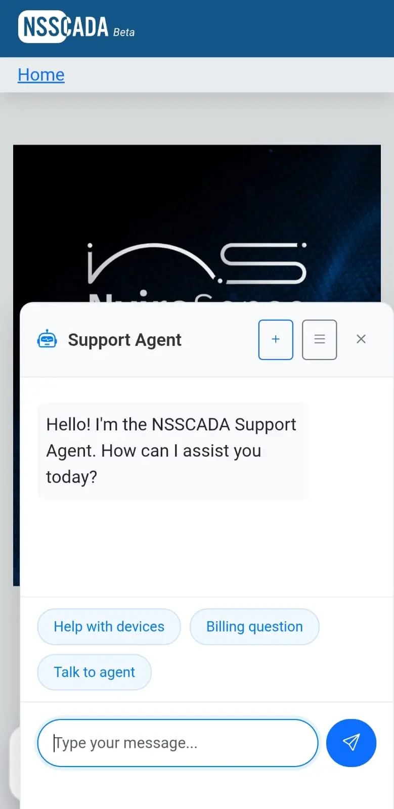 Nvirosense™ app screenshot 2