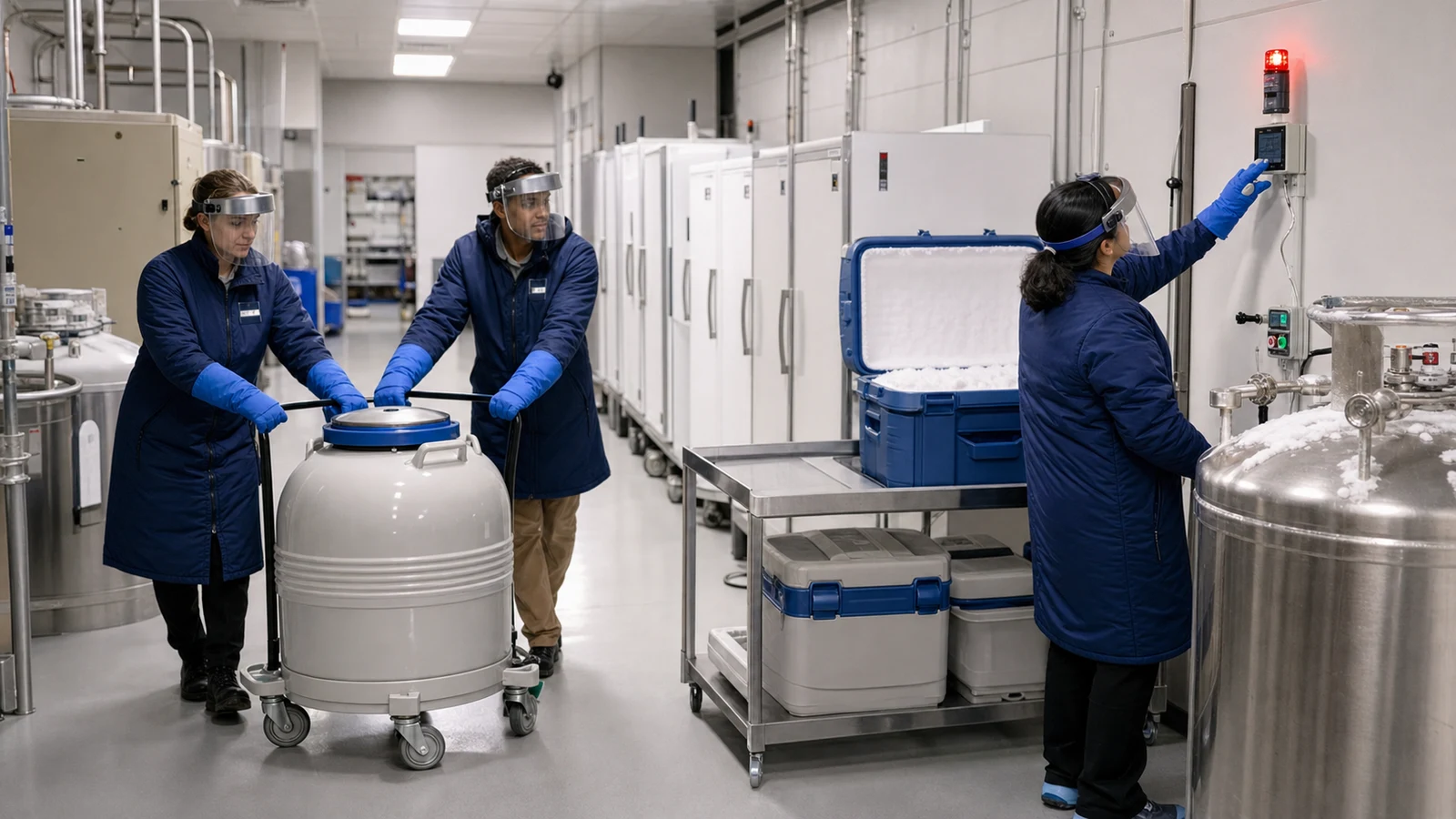 Pharma operational context for Environmental Monitoring for Cryostorage Applications