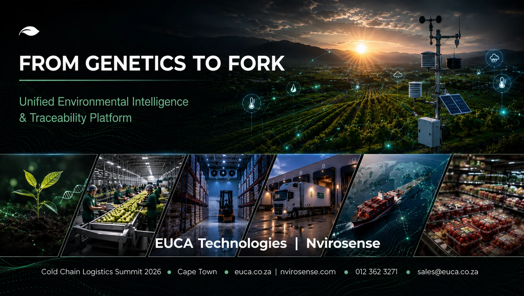 From Genetics to Fork agriculture lifecycle visual
