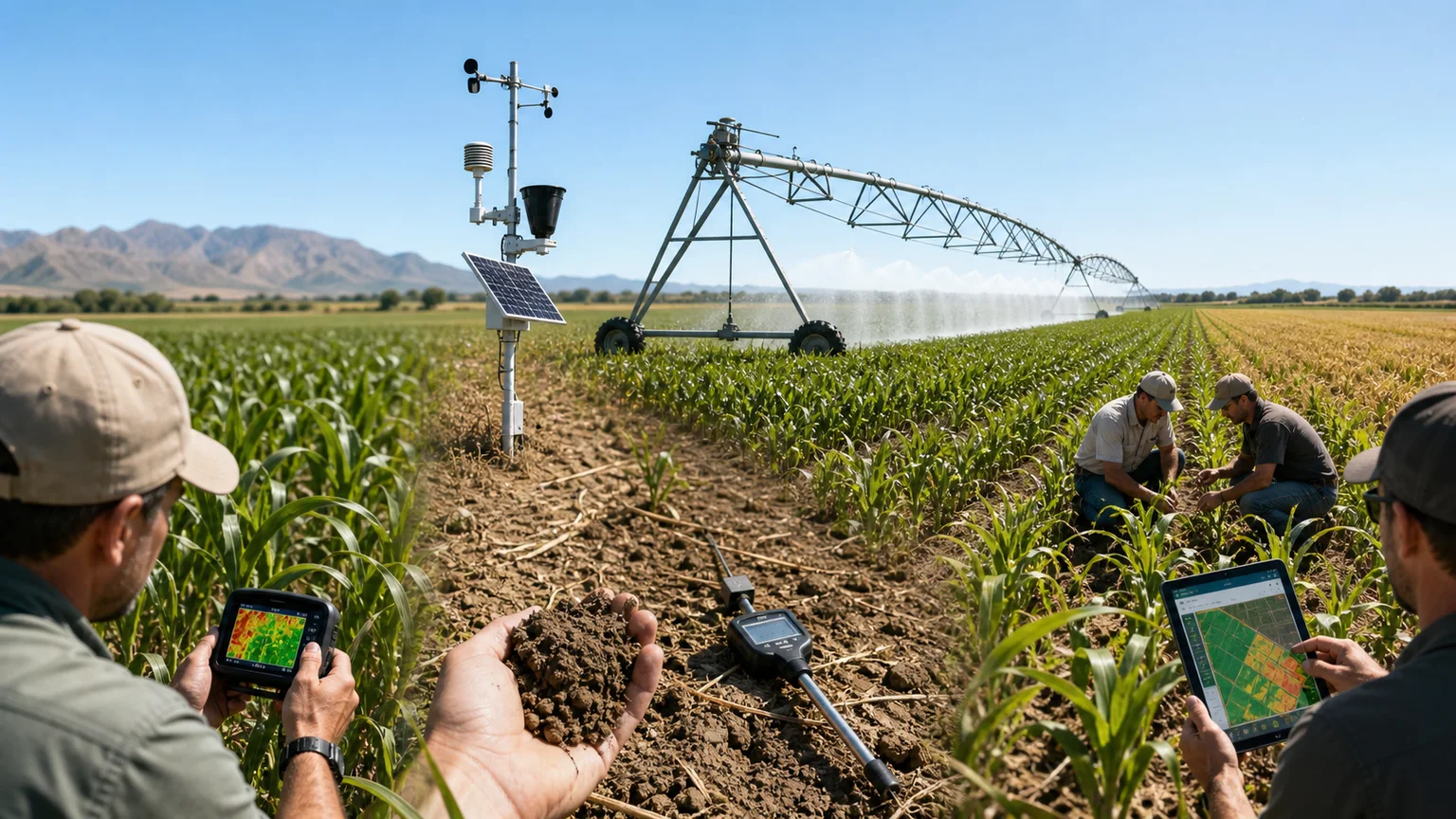 Six-stage heatwave response workflow showing detection, observation, modelling, forecasting, response and mitigation using field evidence.
