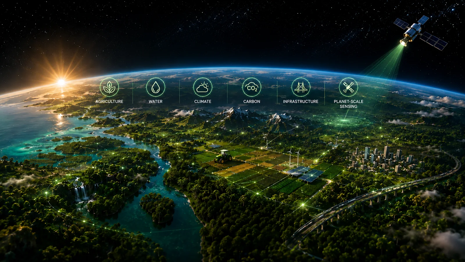 Earth Project planetary environmental intelligence visual