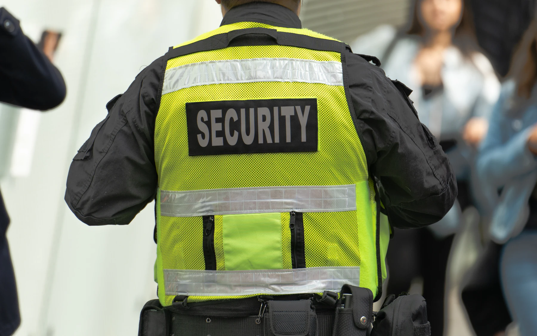 Security officer responding during a field patrol
